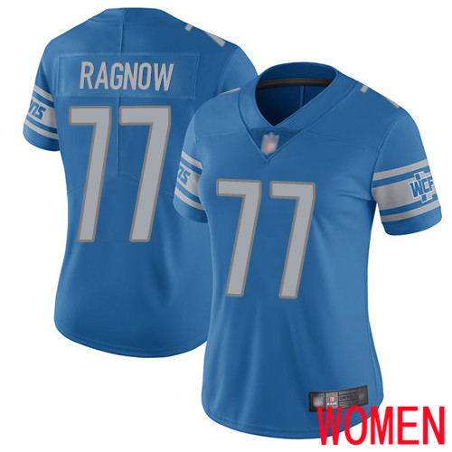 Detroit Lions Limited Blue Women Frank Ragnow Home Jersey NFL Football #77 Vapor Untouchable